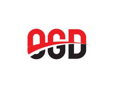 OGD ilk harf logo tasarım vektör şablonu, kurumsal iş kimliği için yaratıcı sembol.