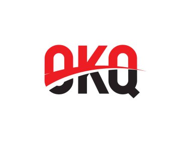 OKQ ilk harf logo tasarım vektör şablonu, kurumsal iş kimliği için yaratıcı sembol.