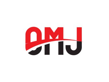 OMJ ilk harf logo tasarım vektör şablonu. kurumsal iş kimliği için yaratıcı sembol.
