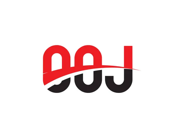Ooj Lettera Iniziale Logo Modello Vettoriale Progettazione Simbolo Creativo Della — Vettoriale Stock