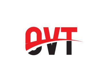 OVT ilk harf logo tasarım vektör şablonu. kurumsal iş kimliği için yaratıcı sembol.
