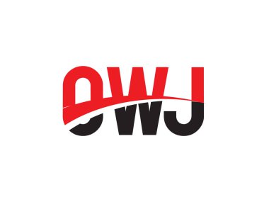 OWJ ilk harf logo tasarım vektör şablonu. kurumsal iş kimliği için yaratıcı sembol.