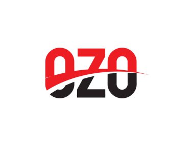 OZO Harfleri İlk Logo Tasarım Vektörü İllüstrasyonu 
