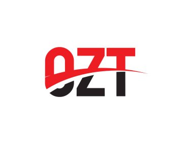 OZT Harfleri İlk Logo Tasarım Vektörü İllüstrasyonu 