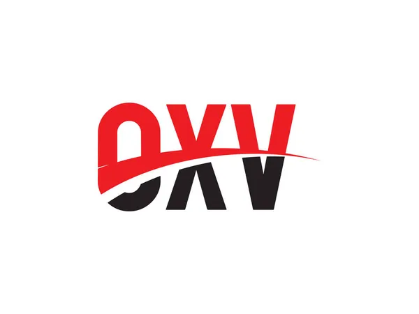 Modèle Vectoriel Conception Logo Lettre Initiale Oxv Symbole Créatif Pour — Image vectorielle