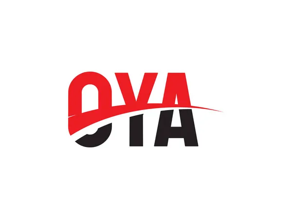 Oya Начальный Дизайн Логотипа Логотипа Векторного Шаблона Креативный Символ Фирменного — стоковый вектор