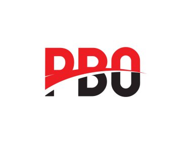 PBO ilk harf logo tasarım vektör şablonu. kurumsal iş kimliği için yaratıcı sembol.