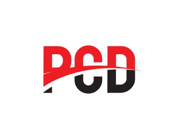 PCD ilk harf logo tasarım vektör şablonu. kurumsal iş kimliği için yaratıcı sembol.