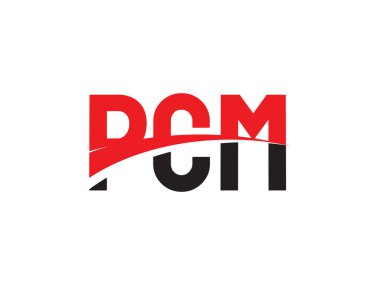 PCM ilk harf logo tasarım vektör şablonu. kurumsal iş kimliği için yaratıcı sembol.