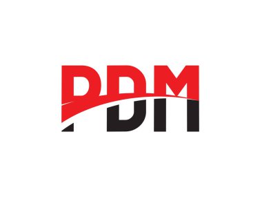 PDM ilk harf logo tasarım vektör şablonu. kurumsal iş kimliği için yaratıcı sembol.
