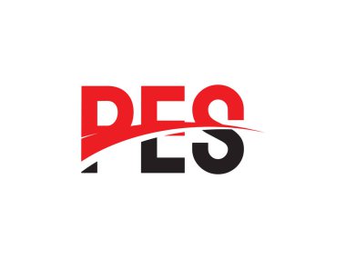PES ilk harf logo tasarım vektör şablonu. kurumsal iş kimliği için yaratıcı sembol.