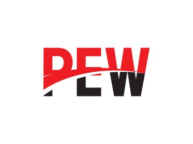 PEW ilk harf logo tasarım vektör şablonu. kurumsal iş kimliği için yaratıcı sembol.