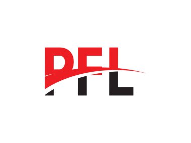 PFL ilk harf logo tasarım vektör şablonu. kurumsal iş kimliği için yaratıcı sembol.