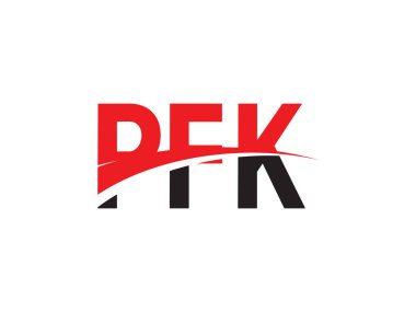 PFK ilk harf logo tasarım vektör şablonu. kurumsal iş kimliği için yaratıcı sembol.