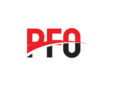 PFO ilk harf logo tasarım vektör şablonu. kurumsal iş kimliği için yaratıcı sembol.