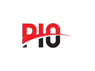 PIO ilk harf logo tasarım vektör şablonu. kurumsal iş kimliği için yaratıcı sembol.