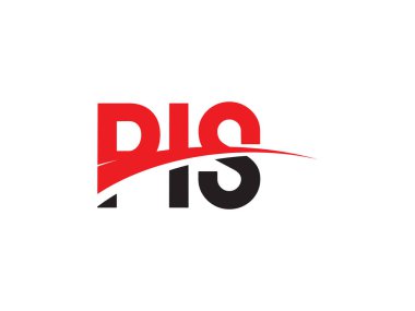 PIS ilk harf logo tasarım vektör şablonu. kurumsal iş kimliği için yaratıcı sembol.