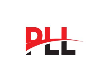 PLL ilk harf logo tasarım vektör şablonu. kurumsal iş kimliği için yaratıcı sembol.