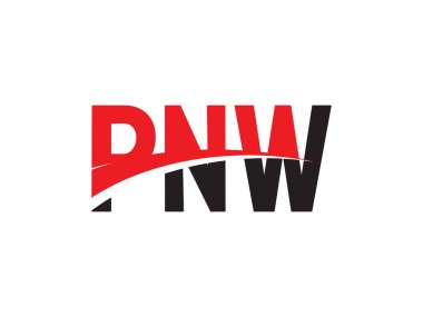 PNW ilk harf logo tasarım vektör şablonu. kurumsal iş kimliği için yaratıcı sembol.