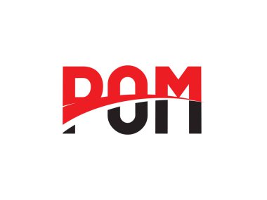 POM ilk harf logo tasarım vektör şablonu. kurumsal iş kimliği için yaratıcı sembol.