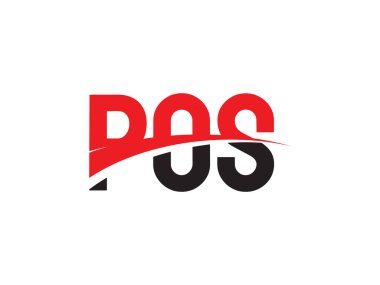 POS ilk harf logo tasarım vektör şablonu. kurumsal iş kimliği için yaratıcı sembol.