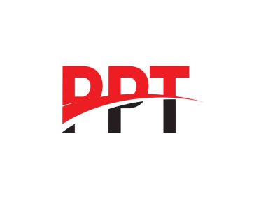 PPT ilk harf logo tasarım vektör şablonu. kurumsal iş kimliği için yaratıcı sembol.
