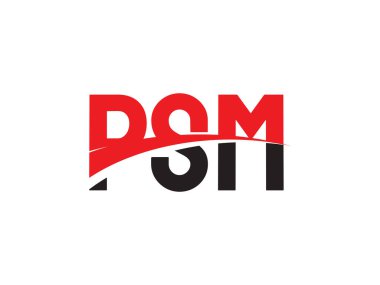 PSM ilk harf logo tasarım vektör şablonu. kurumsal iş kimliği için yaratıcı sembol.