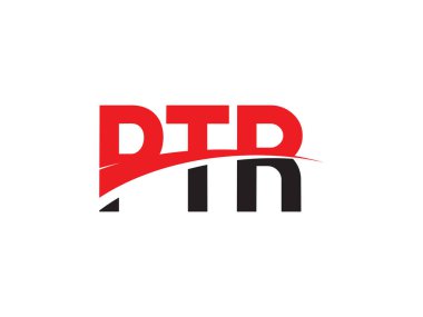 PTR ilk harf logo tasarım vektör şablonu. kurumsal iş kimliği için yaratıcı sembol.