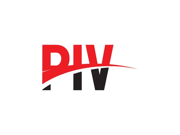 Piv Eerste Letter Logo Ontwerp Vector Template Creatief Symbool Voor — Stockvector