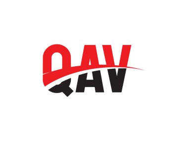 QAV ilk harf logo tasarım vektör şablonu. kurumsal iş kimliği için yaratıcı sembol.