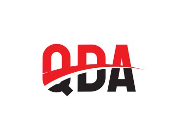 QDA ilk harf logo tasarım vektör şablonu. kurumsal iş kimliği için yaratıcı sembol.
