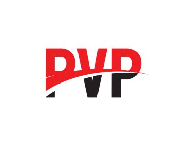 PVP ilk harf logo tasarım vektör şablonu. kurumsal iş kimliği için yaratıcı sembol.