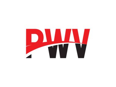 PWV ilk harf logo tasarım vektör şablonu. kurumsal iş kimliği için yaratıcı sembol.
