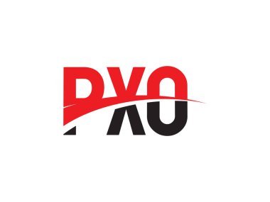 PXO ilk harf logo tasarım vektör şablonu. kurumsal iş kimliği için yaratıcı sembol.