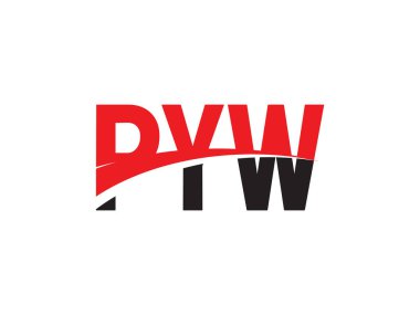 PYW ilk harf logo tasarım vektör şablonu. kurumsal iş kimliği için yaratıcı sembol.