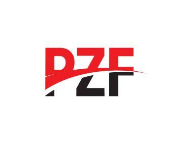 PZF ilk harf logo tasarım vektör şablonu. kurumsal iş kimliği için yaratıcı sembol.
