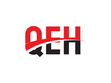QEH ilk harf logo tasarım vektör şablonu. kurumsal iş kimliği için yaratıcı sembol.