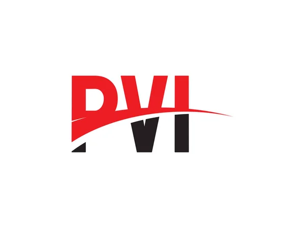 Pvi Eerste Letter Logo Ontwerp Vector Template Creatief Symbool Voor — Stockvector