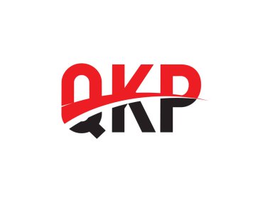 QKP ilk harf logo tasarım vektör şablonu. kurumsal iş kimliği için yaratıcı sembol.