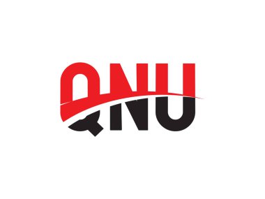 QNU ilk harf logo tasarım vektör şablonu. kurumsal iş kimliği için yaratıcı sembol.