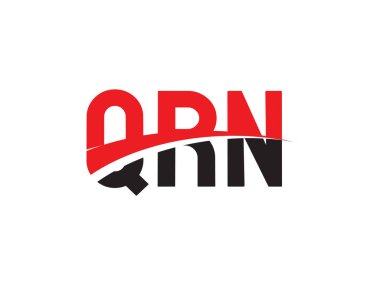 QRN ilk harf logo tasarım vektör şablonu. kurumsal iş kimliği için yaratıcı sembol.