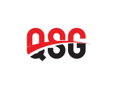 QSG ilk harf logo tasarım vektör şablonu. kurumsal iş kimliği için yaratıcı sembol.