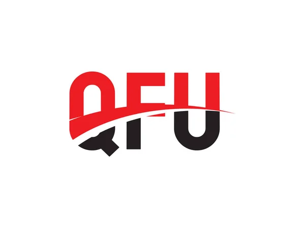 Qfu Initialbuchstabe Logo Design Vektor Vorlage Kreatives Symbol Für Corporate — Stockvektor