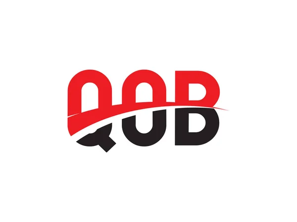 Plantilla Vectorial Inicial Diseño Logotipo Letra Qob Símbolo Creativo Para — Archivo Imágenes Vectoriales