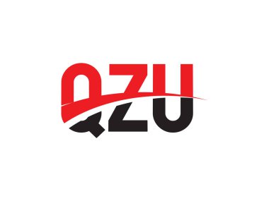 QZU ilk harf logo tasarım vektör şablonu. kurumsal iş kimliği için yaratıcı sembol.