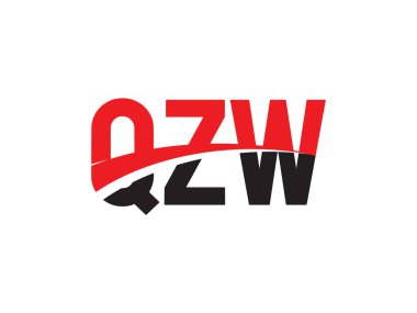 QZW ilk harf logo tasarım vektör şablonu. kurumsal iş kimliği için yaratıcı sembol.