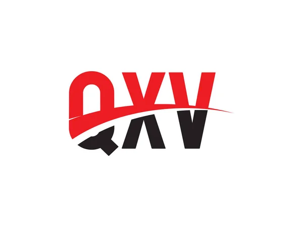 Qxv Initialbuchstabe Logo Design Vektor Vorlage Kreatives Symbol Für Corporate — Stockvektor