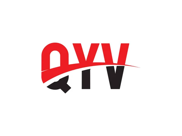 Qyv Initiële Letter Logo Ontwerp Vector Template Creatief Symbool Voor — Stockvector
