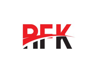 RFK ilk harf logo tasarım vektör şablonu. kurumsal iş kimliği için yaratıcı sembol. 
