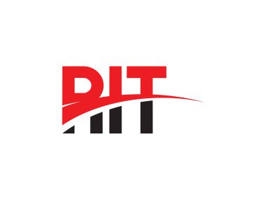 RIT ilk harf logo tasarım vektör şablonu. kurumsal iş kimliği için yaratıcı sembol.